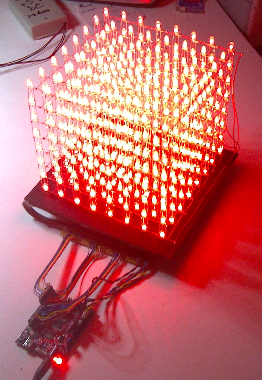 The RED part of all the LEDs on
